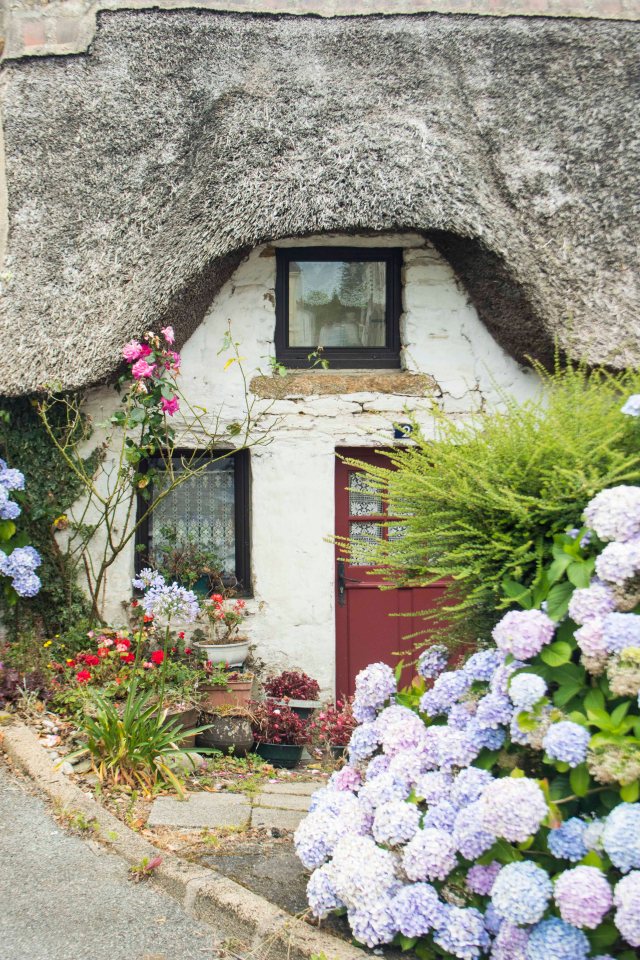 Thatched house in Brittany