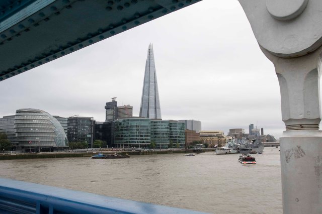 Views of the Shard from Tower Bridge